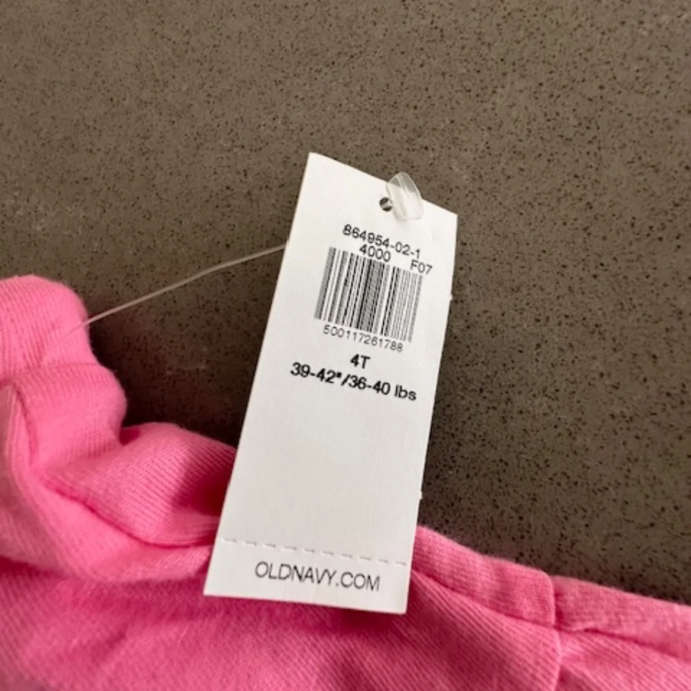 NWT-3 Girl 4T Old Navy Cotton Skirt/Skorts Pink, Yellow, Pink Flower